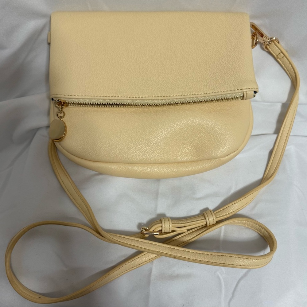 Elegant Cream Crossbody Bag